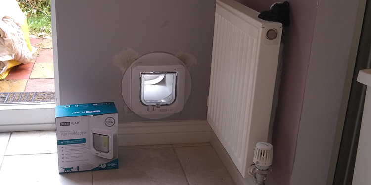 cat flap fitted through wall Newcastle
