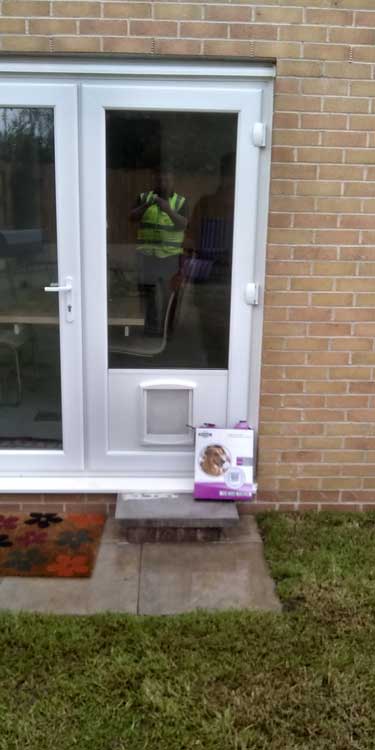 Cat and dog flap fitters Carlisle and Cumbria