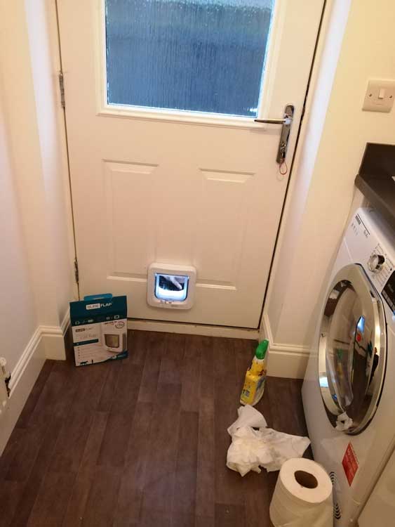 Cat and dog flap fitters Crook and Durham