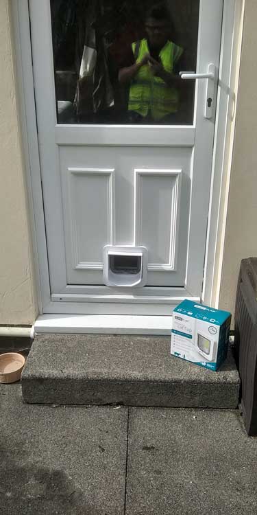 Cat and dog flap fitters Darras Hall and Ponteland