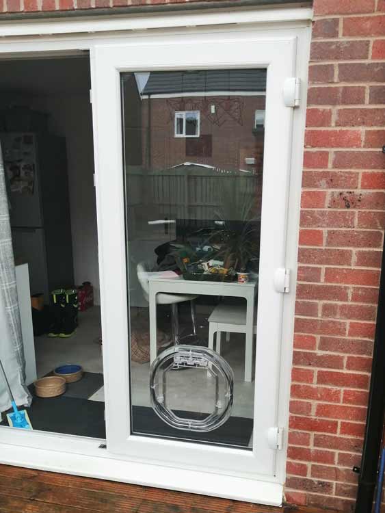 Cat and dog flap fitters Amble and Northumberland