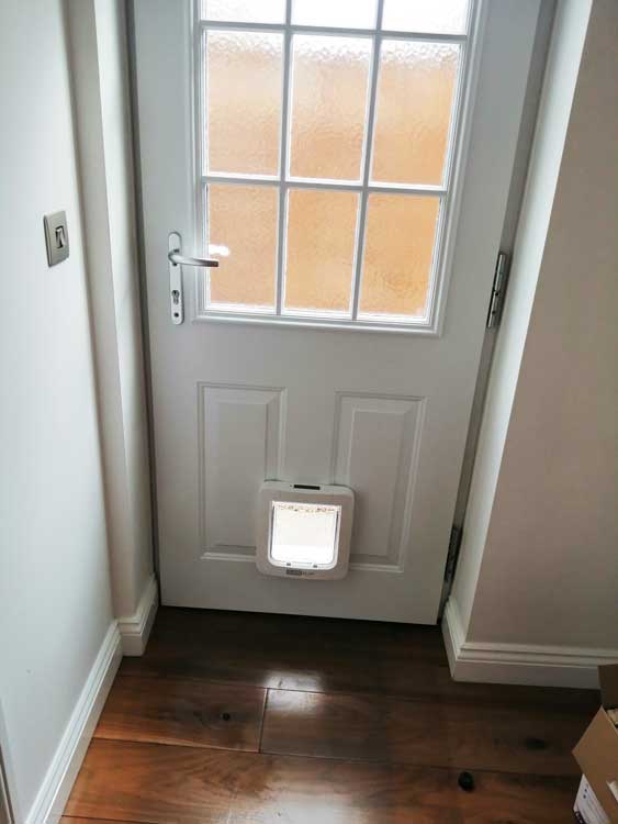 Cat and dog flap fitters Benton and Newcastle