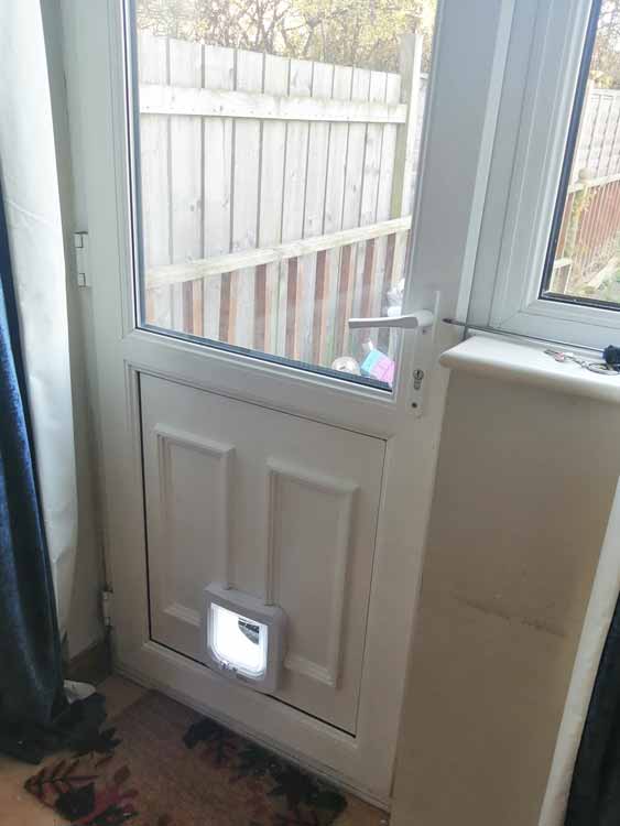 Cat and dog flap fitters Billingham and Teesside