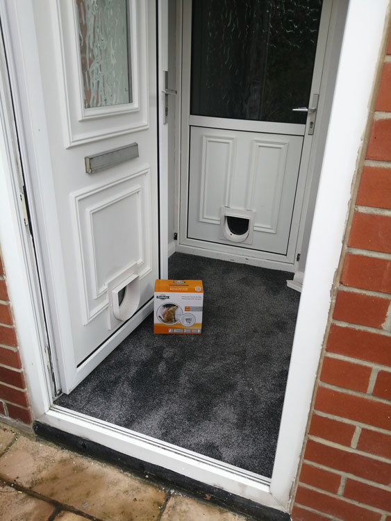 Cat and dog flap fitters Gateshead and Crawcrook