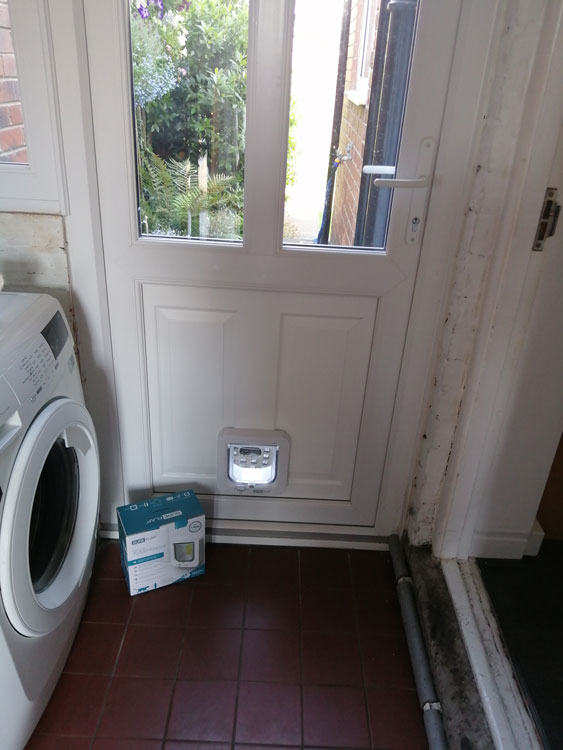 Cat and dog flap fitters Whitley Bay