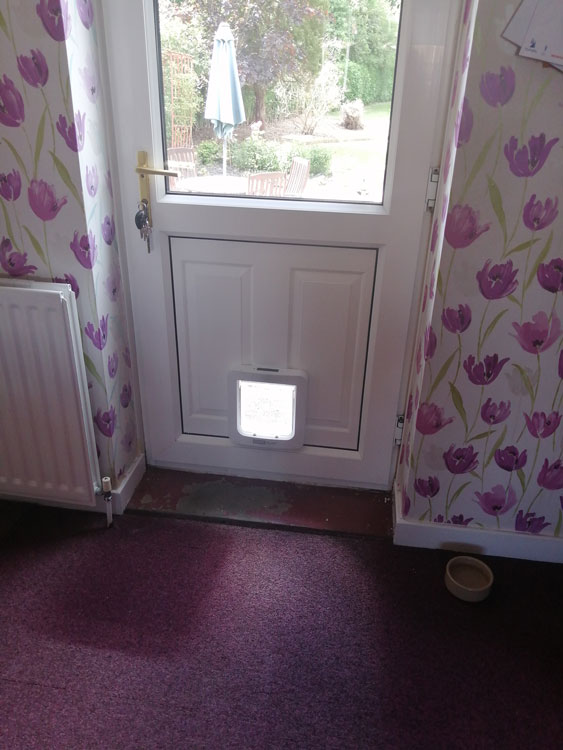 Cat flap fitters Stocksfield and Northumberland