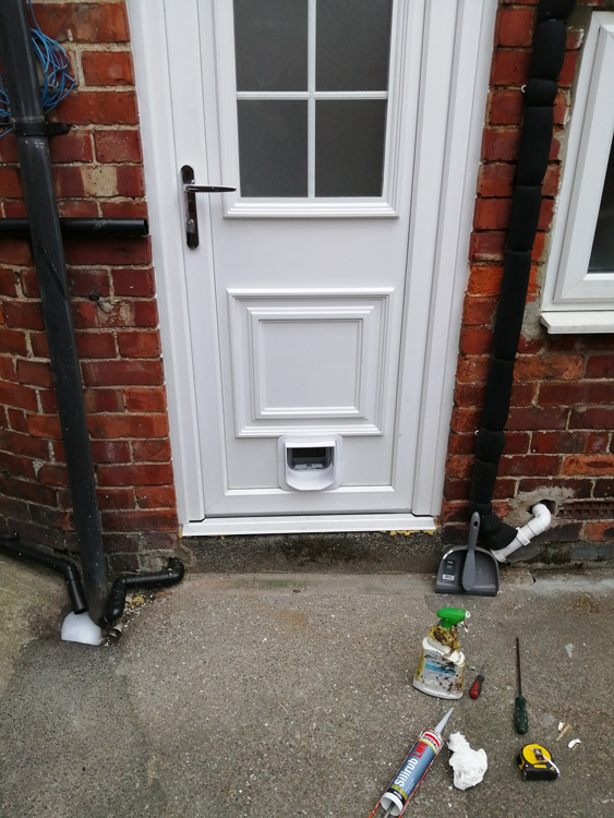 Cat flap fitters Yarm and Stockton