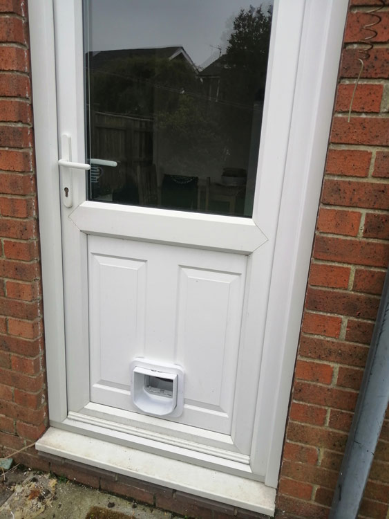 Cat flap fitters Pegswood and Morpeth