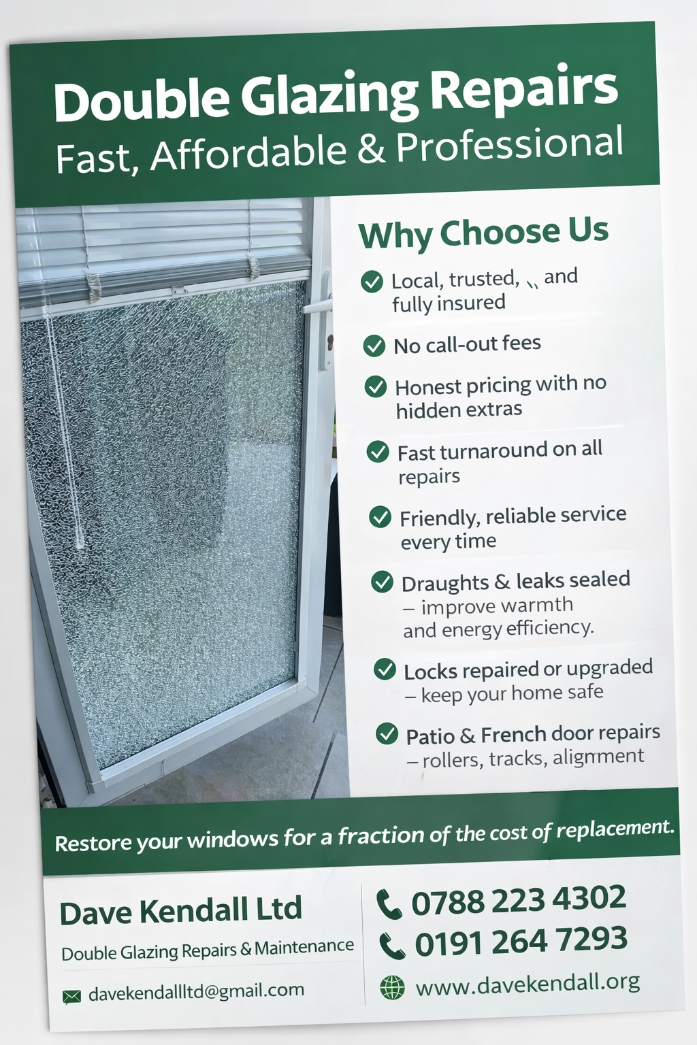 Double glazing repairs Newcastle