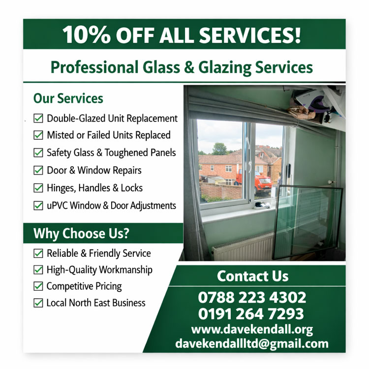 Glass and glazing Darras Hall