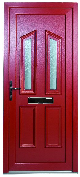 red pvcu door newcastle