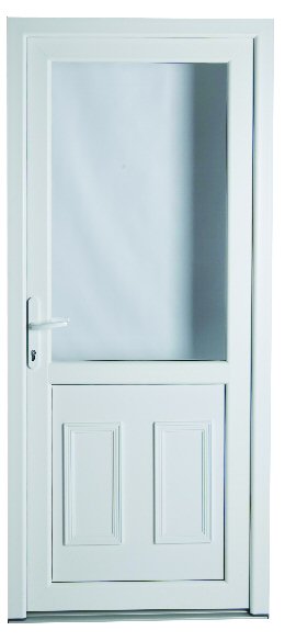 white coloured pvcu doors newcastle