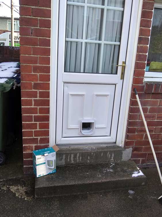 Cat flap fitters Middlesbrough and Stockton