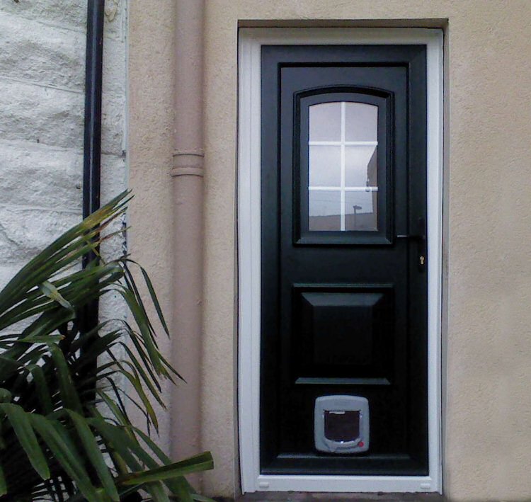 PVCu coloured door installers newcastle