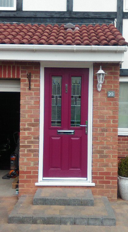we can supply coloured composite doors North East