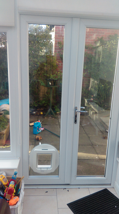 dog flap installers Newcastle and Durham