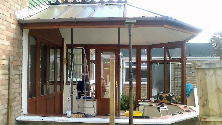 Replacing the conservatory walls