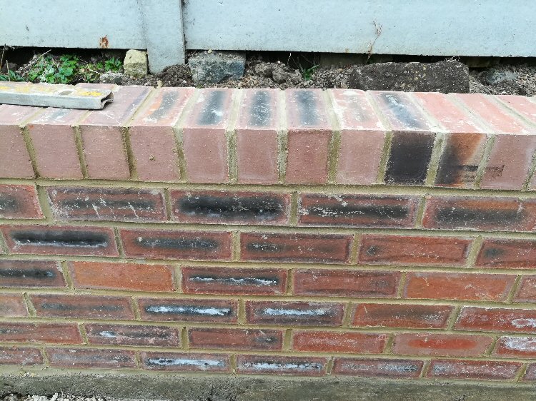 Brickwork repointing Newcastle garden walls pointed