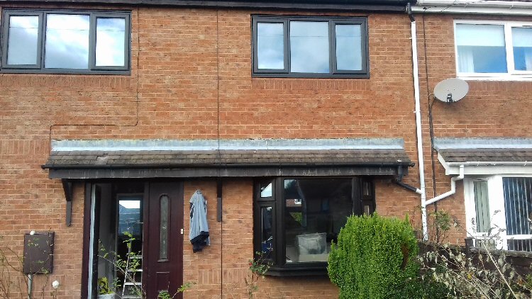 A+ Rated EnergiMax black framed double glazed windows Newcastle