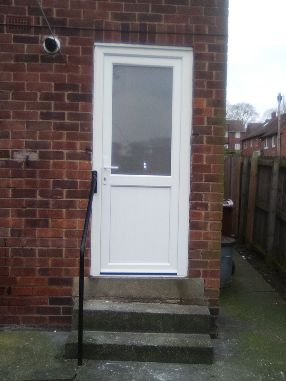 Rehau white pvc doors Newcastle